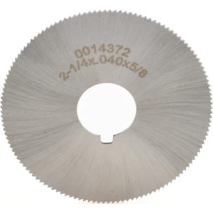VALUE COLLECTION Slitting & Slotting Saw: 2-1/4" Dia, 0.0400" Thick, 5/8" Arbor Hole, 132 Teeth, High Speed Steel OSSB040132