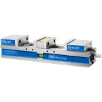 KURT Machine Vise: Double-Station, 4.00" Jaw Width, 2-63/64" Jaw Opening, Stationary Base HDL4J