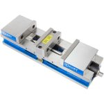 KURT Machine Vise: Double-Station, 6.00" Jaw Width, 4" Jaw Opening, Stationary Base HDL6J