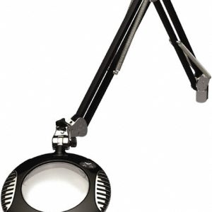 O.C. WHITE Task Light: LED, 43" Reach, Clamp-On, Black 42400-4-B