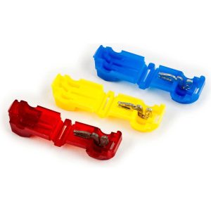 3M Wire Disconnect: Female, Red, Nylon, 22-18 AWG, 1/4" Tab Width 7000058872