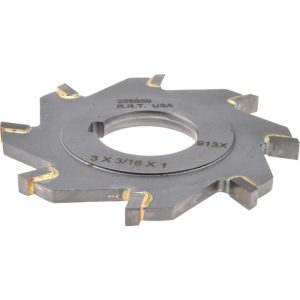ROCK RIVER TOOL, INC. Slitting & Slotting Saw: 3" Dia, 3/16" Thick, 1" Arbor Hole, 8 Teeth, Carbide Tipped 255836