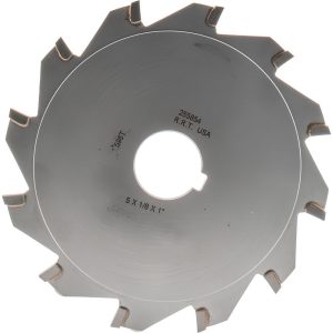 ROCK RIVER TOOL, INC. Slitting & Slotting Saw: 5" Dia, 1/8" Thick, 1" Arbor Hole, 12 Teeth, Carbide Tipped 255854