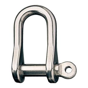 RONSTAN D-Shackle: Screw Pin, 2,970 lb Working Load Limit RF618