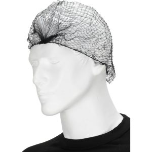 PRO-SAFE Hairnet: Black, Size 25", Pack KM-75-25-BLACK