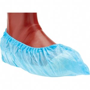 PRO-SAFE Shoe Cover: Blue, Medium, Chemical and Water resistant, Pack KM-SC-SS-MED-BLUE