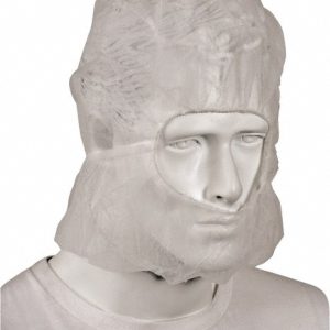 PRO-SAFE Pack of 100 One Size Fits All, Flame Resistant, Polypropylene Hoods HD-PP-A13W-100PK