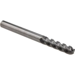 ACCUPRO Ball End Mill: 0.125" Dia, 0.5" LOC, 4 Flute, Solid Carbide 73901795