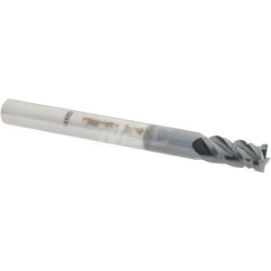 ACCUPRO Roughing & Finishing End Mill: 3/16" Dia, 4 Flutes, Square End, Chipbreaker, Solid Carbide 73901951