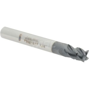 ACCUPRO Roughing & Finishing End Mill: 1/4" Dia, 4 Flutes, Square End, Chipbreaker, Solid Carbide 73901977