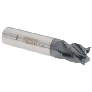 ACCUPRO Roughing & Finishing End Mill: 1/2" Dia, 4 Flutes, Square End, Chipbreaker, Solid Carbide 73902033