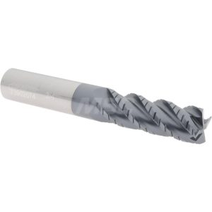 ACCUPRO Roughing & Finishing End Mill: 3/4" Dia, 4 Flutes, Square End, Chipbreaker, Solid Carbide 73902074