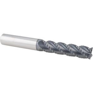 ACCUPRO Roughing & Finishing End Mill: 3/4" Dia, 4 Flutes, Square End, Chipbreaker, Solid Carbide 73902082