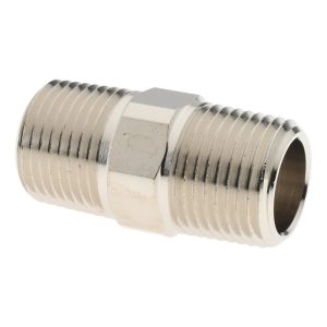 VALUE COLLECTION Brass Pipe Hex Plug: 3/8" Fitting, MNPT x FNPT PC122NB-6