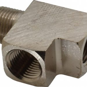 VALUE COLLECTION Brass Pipe Street Tee: 1/2" Fitting, FNPT x MNPT PC127NB-8