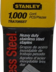 STANLEY Stainless Steel Narrow Crown Staple: 1/2" Leg Length TRA708SST