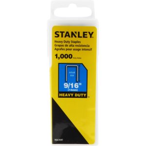 STANLEY Galvanized Steel Heavy-Duty Power Crown Staple: 9/16" Leg Length TRA709T