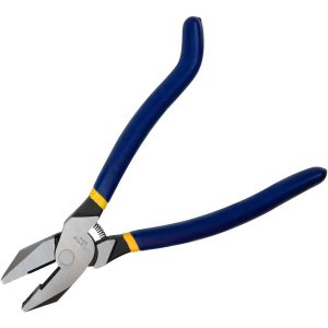IRWIN 9" OAL, 1-1/2" Jaw Length x 1-1/4" Jaw Width, Side Cutting Ironworker's Pliers 2078909