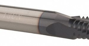 CARMEX Helical Flute Thread Mill: 1/2-13, Internal, 3 Flute, 0.3750" Shank Dia, Solid Carbide B0375C0813UN