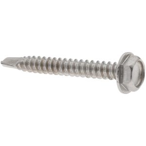 VALUE COLLECTION #10, Hex Washer Head, Hex Drive, 1-1/2" Length Under Head, #3 Point, Self Drilling Screw MSC-74125410