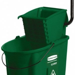RUBBERMAID 35 Qt Plastic Bucket & Wringer FG758888GRN