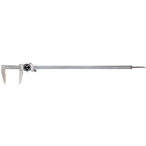 FOWLER Dial Caliper: 24", 0.001000" Graduation, 0.1" per Revolution, +/-0.0030" Accuracy, Stainless Steel Jaws 52-008-024-0