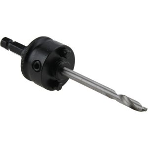 STARRETT Hole Saw Arbor: Straight Shank, Drill Pilot 56763