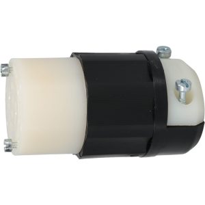 LEVITON Locking Inlet: Connector, Industrial, L16-20R, 480V, Black & White 2433