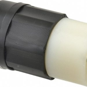 LEVITON Locking Inlet: Connector, Industrial, L16-30R, 480V, Black & White 2733
