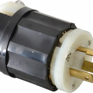 LEVITON Locking Inlet: Connector, Industrial, L5-20P, 125V, Black & White 2311