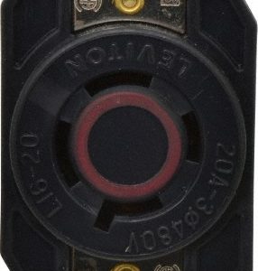 LEVITON 480 VAC, 20 Amp, L16-20R NEMA, Self Grounding Receptacle 2430