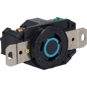 LEVITON 250 VAC, 20 Amp, L6-20R NEMA, Self Grounding Receptacle 2320