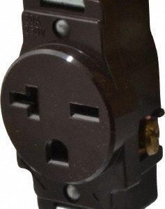 LEVITON Straight Blade Single Receptacle: NEMA 6-20R, 20 Amps, Self-Grounding 5461