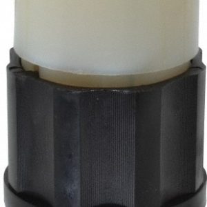 LEVITON Locking Inlet: Connector, Industrial, Non-NEMA, 120 & 208V, Black & White 7413-C