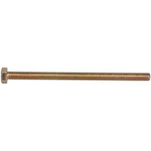BIG BOLT CORPORATION Hex Head Cap Screw: 5/16-18, 5" Length Under Head, Grade 8 Steel, Yellow Zinc Dichromate Finish 516185FT8ZYDOM