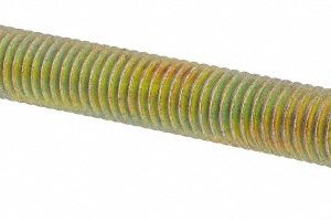 BIG BOLT CORPORATION Hex Head Cap Screw: 1/2-13 x 4-1/2", Grade 8 Steel, Zinc Yellow Dichromate Finish 1213412FT8ZYDOM