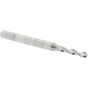 HERTEL #46, 130&deg; Drill Point, 1/8" Shank Diam, Fast Spiral Circuit Board Drill Bit 30208100