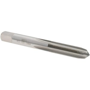 VALUE COLLECTION Straight Flute Tap: M8x1 Metric Fine, 4 Flute, Plug Chamfer, High-Speed Steel, Bright/Uncoated Finish JY74527300