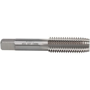 VALUE COLLECTION Straight Flute Tap: M18x2.5 Metric Coarse, 4 Flute, Plug Chamfer, High-Speed Steel, Bright/Uncoated Finish JY74527375