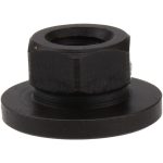 GIBRALTAR M6x1.00, 16mm Flange Diam, 8mm High, 10mm Across Flats, Flange Nut 61601G