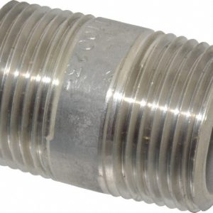MERIT BRASS Stainless Steel Pipe Nipple: 3/4" Pipe, Grade 304 & 304L 4512-150