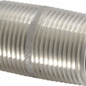 MERIT BRASS Stainless Steel Pipe Nipple: 1" Pipe, Grade 304 & 304L 4516-200