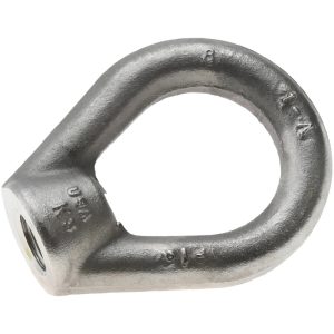 GIBRALTAR 2,700 Lb Capacity, 1/2-13 Thread, Stainless Steel Lifting Eye Nut PSS16050GB