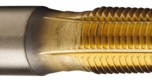 HERTEL 3/4-14 NPT, TiN Coated, High Speed Steel, Thread Forming Pipe Tap R837551T-S