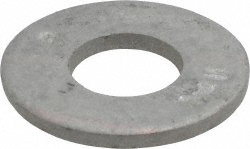 ARMOR COAT 1/4" Screw USS Flat Washer: Grade 8 Alloy Steel, Bright/Uncoated UST237819