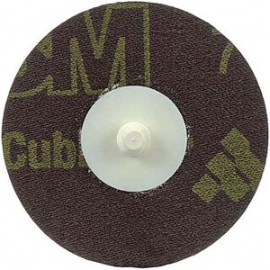 3M Quick-Change Disc: Roloc TR, 1-1/2" Disc Dia, 120 Grit, Ceramic, Coated 7000120352