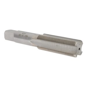 VALUE COLLECTION Straight Flute Tap: M22x1 Metric Fine, 4 Flute, Bottoming Chamfer, 6H Class of Fit, High-Speed Steel, Bright/Uncoated Finish JY74734112