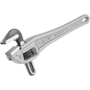 RIDGID Offset Pipe Wrench: 3/8 to 2", 14" OAL, Aluminum 31120