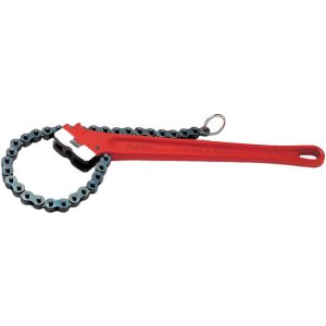RIDGID Chain & Strap Wrench: 2" Max Pipe, 18-1/2" Chain Length 31315