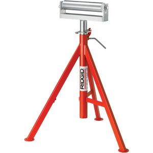 RIDGID 12" Pipe Capacity, Adjustable Pipe Stand with Conveyor Roller Head 56682